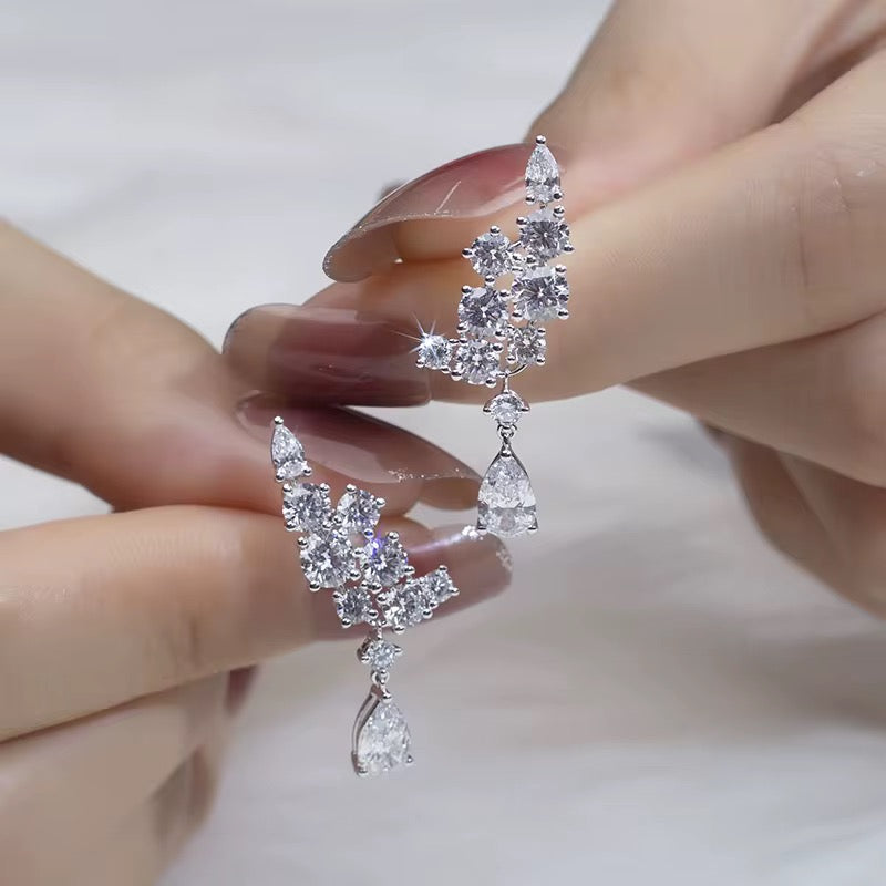 Cascade — kolczyki z diamentami