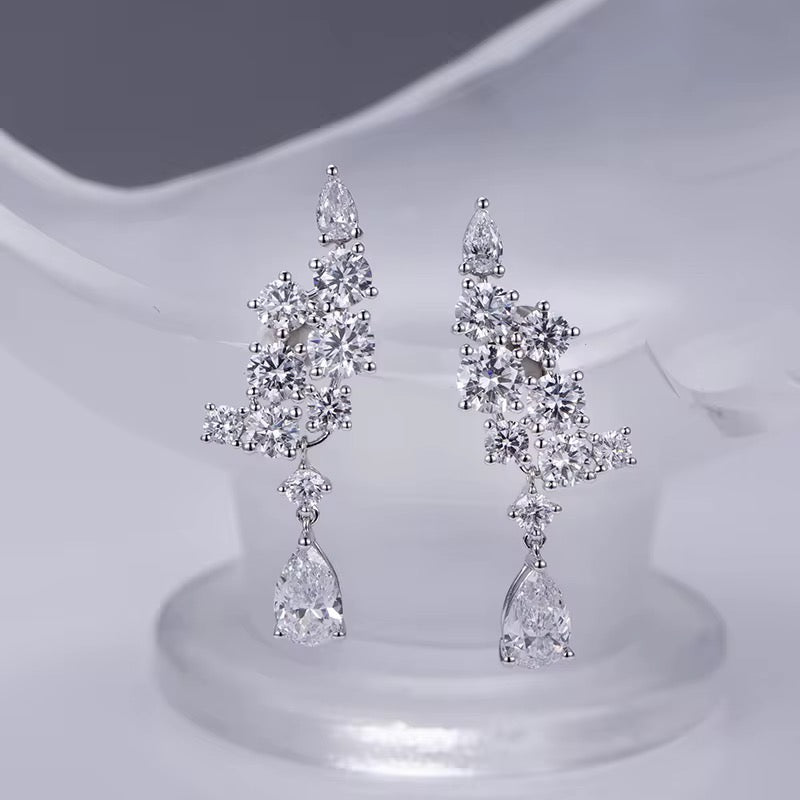 Cascade — kolczyki z diamentami