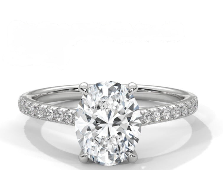 Halo Douceur — 2ct z otoczką brylantów