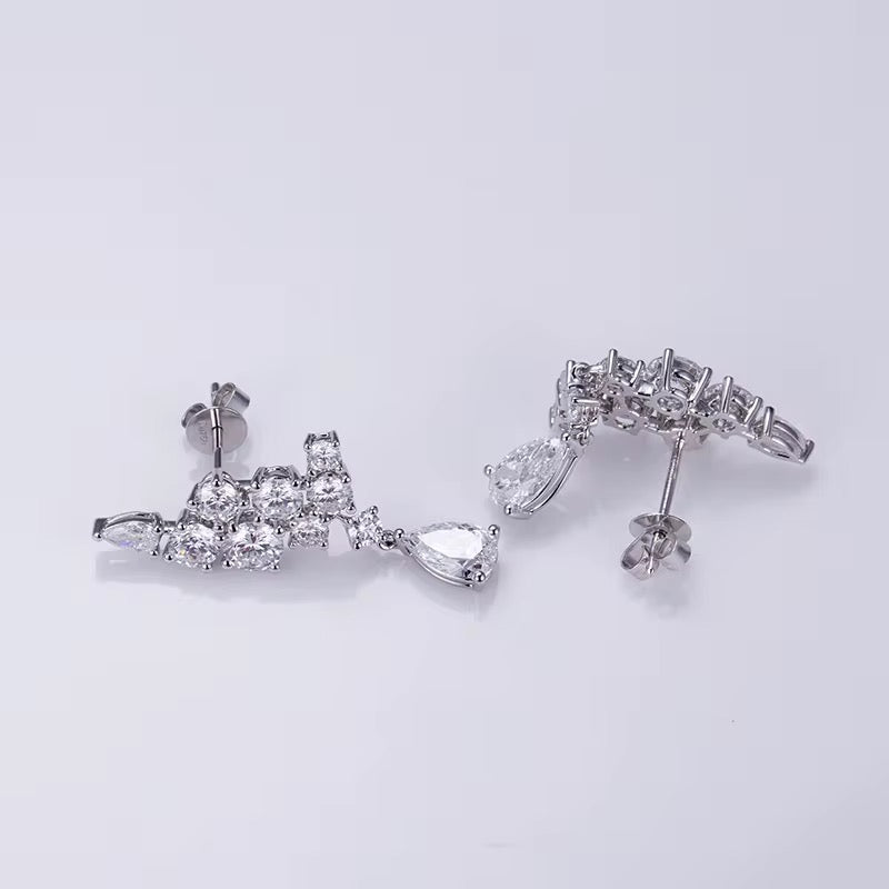 Cascade — kolczyki z diamentami