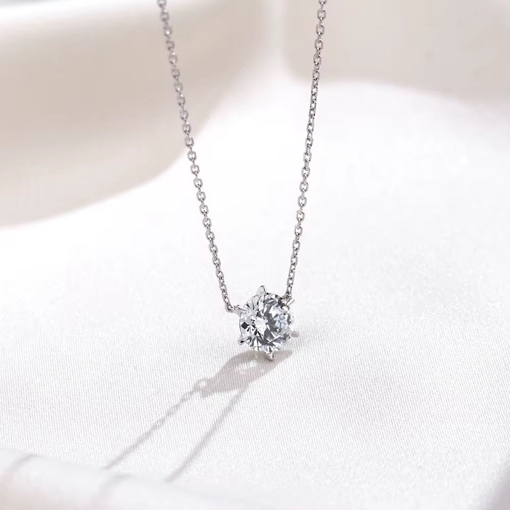 Naszyjnik z 5,5ct diamentem laboratoryjnym