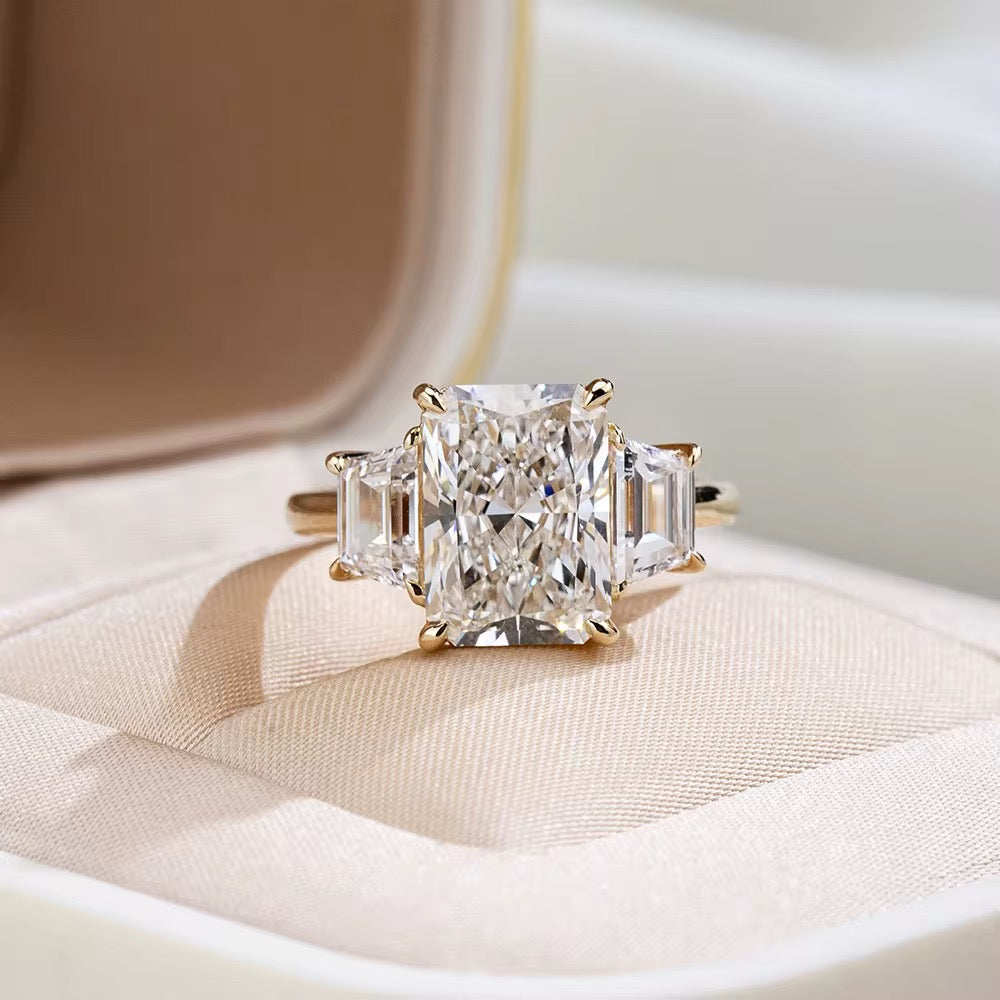 Pierścionek z 4ct diamentem laboratoryjnym