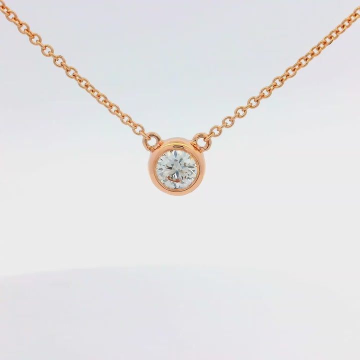 Delikatna zawieszka z 2ct diamentem laboratoryjnym w złocie próby 585
